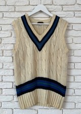 Vintage Foster  Co England Cricket Sweater Waistcoat Size S