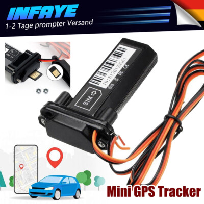 Mini GPS Tracker Sender Echtzeit Tracking für Auto Motorrad Diebstahl Schwarz