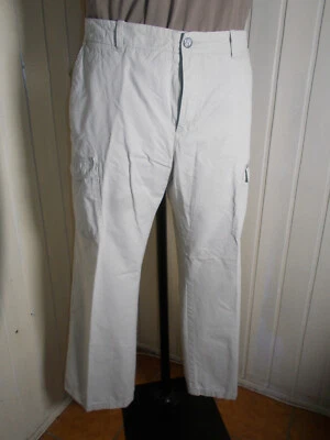 Pantalon droit coton beige LACOSTE DEVANLAY W36 46FR 52d 36uk multi poche 21ao10 - Photo 1/4