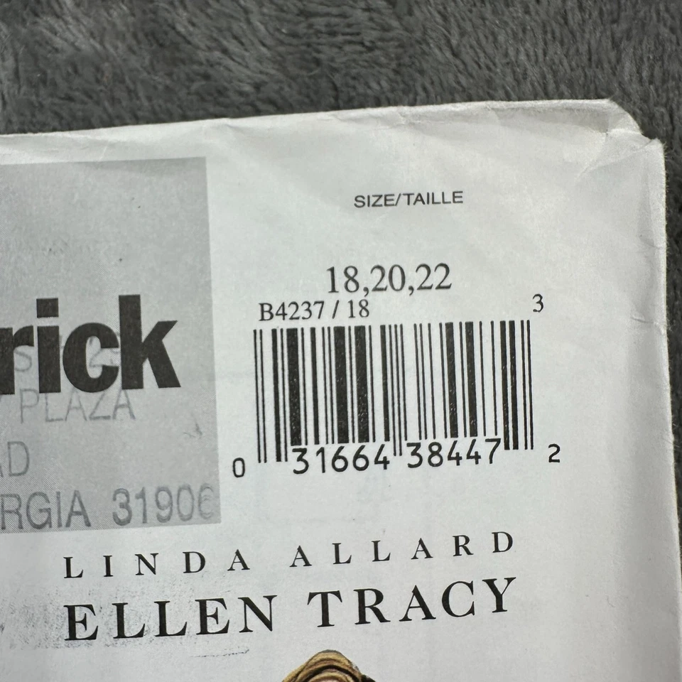 Butterick B4237 Ellen Tracy Sewing Pattern Tunic Top Pants Sz 18-22 Y2K - Image 2 of 4