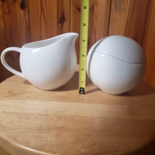 Mikasa Global Cuisine White Sugar Bowl and Creamer Discontinued!  - Picture 11 of 11