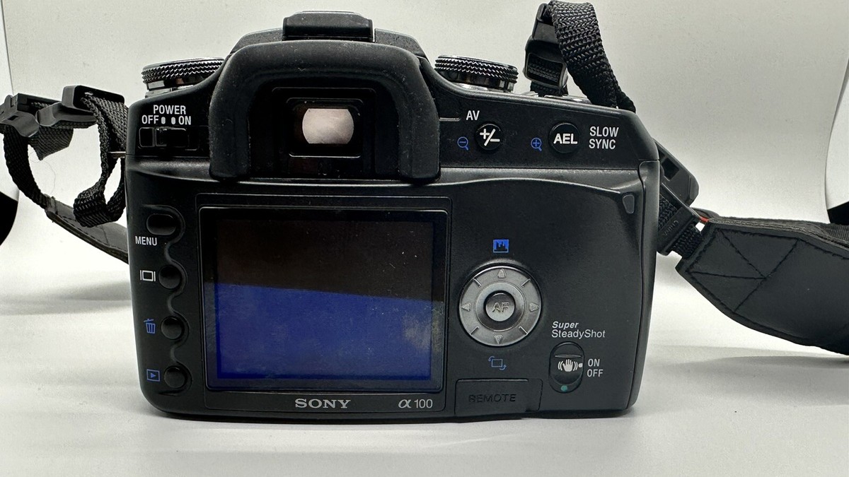 Sony Alpha a100 10.2MP SLR Camera DT 18-70mm Lens Read