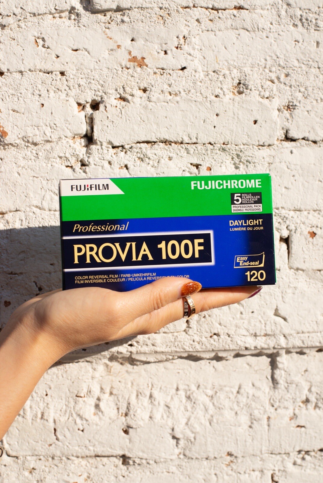 5 Rolls - Fuji Provia 100 F (120) Slide Film Medium Format Dated