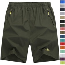 Mens Casual Gym Workout Shorts Outdoor Camping Hiking Pants Holiday Beach Shorts