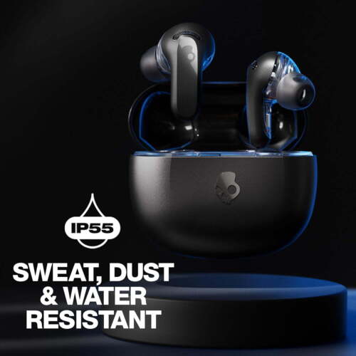 Skullcandy Rail ANC XT Wireless In-Ear Earbuds True Black NEW Noise Canceling - Picture 4 of 11