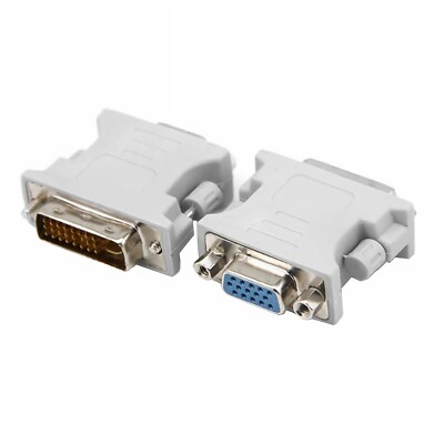 H63 DVI D-Stecker auf VGA-Buchse Adapter DVI/24 + 1 Pin Stecker auf VGA Buchse