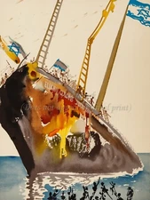 SALVADOR DALI Art Rolled Canvas Print ALIYAH On the Shores of Freedom, Israel