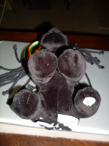 Ganz Webkinz Rockerz Dog Black Lab Plush Dreadlocks Island Rhythm No Code HM5112 - Picture 6 of 7