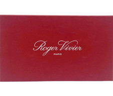 New Luxury Roger Vivier Paris Shoe Gift Storage Box w/Tissue Satin Dust Bag