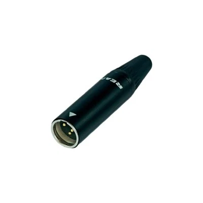 Mini XLR-Stecker Steckverbinder male 3-polig Neutrik-Rean Goldkontakte RT3MC-B