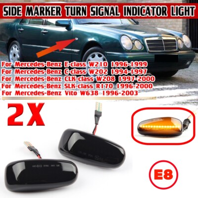 2X For Dodge Sprinter Mercedes W202 W210 W163 Side Marker Lights Turn Signal