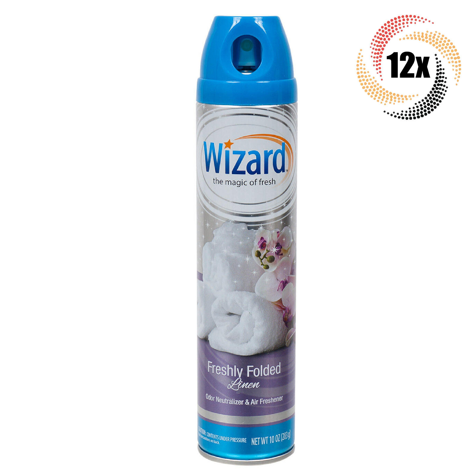 12 спреев для свежевыстиранного белья Wizard Нейтрализатор запаха и освежитель воздуха 10 унций 6890₽