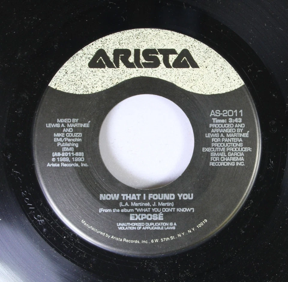 Pop 45 Expose - Your Baby Never Looked Good In Blue / Now That I Found You On Ar - Image 2 of 2