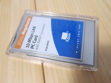 3Com Megahertz 10 Mbps Lan PC Card with Xjack Connector 3CXE589DT With Case