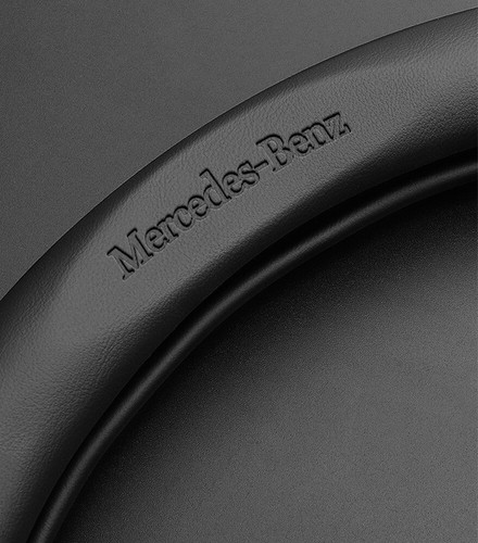 For Mercedes Benz GLA GLK ML 15" Carbon Fibre+PU Leather Steering Wheel Cover - Picture 7 of 21