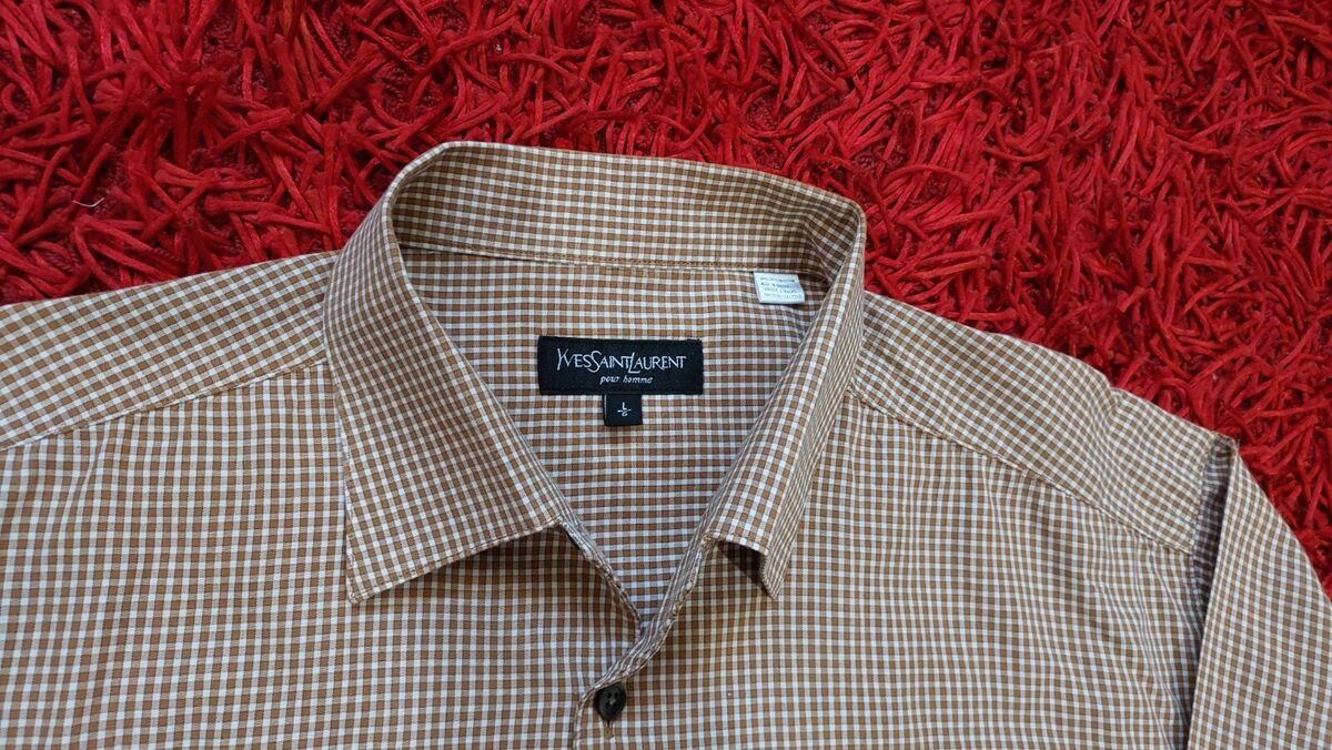 Yves Saint Laurent Pour Homme Shirt For Men's YSL Luxury Yves Saint Laurent Pour Homme Shirt For Men's YSL Luxury