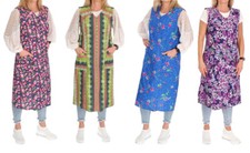 Reißverschluss Kittel RV Hauskleid Baumwolle Schürze Kochschürze