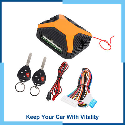 Set1) DC 12V Car Lock Keyless Entry System Remote Control W Blank Key for Toyota