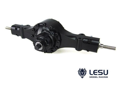 LESU Q9024 Metal Rear Pass Through Axle 1/14 Model RC Tractor Truck Car Part DIY - Picture 3 of 5