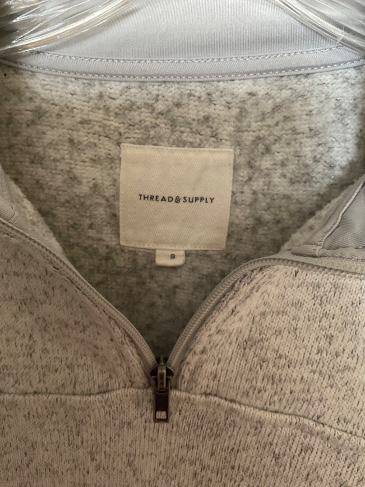 Thread & Supply Pullover 1/4 Zip Polyester Sweate… - image 2