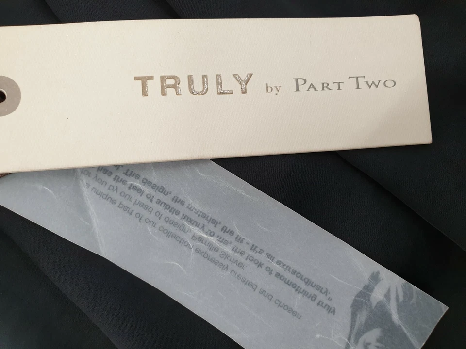 H1) TRULY by Part Two Kleid HARLA Gr. 38 M Cocktailkleid Schwarz - Bild 3 von 4