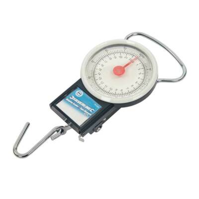 Silverline Hängewaage mit Maßband zum Wiegen/Messen von Gepäck/Pfosten