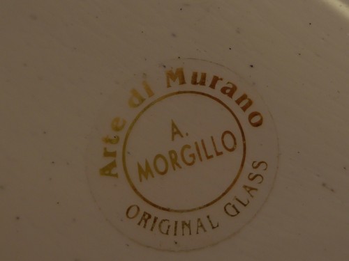 ARTE DI MURANO - ALFONSO MORGILLO - FIGURINA ANATRA VETRO MURANO - POLVERE ORO - Foto 11 di 12