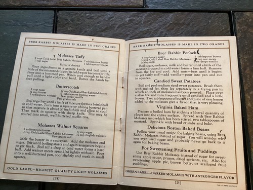 1920s Personal Recipes of Brer Rabbit Molasses Story Booklet - Picture 7 of 8