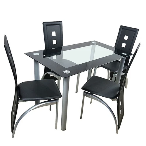 4 piezas Respaldo Largo Cuadrado Hueco Decoración Cojín Galvanizado Silla Pata - Imagen 11 de 11