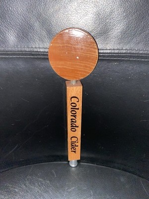 Colorado Cider Company Wooden Beer Tap Handle