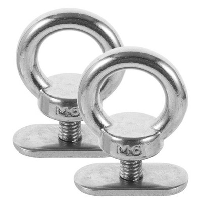 2Pcs Kayak Track Mount Tie Down Eyelets Stainless Steel Rust Resistant Hardware