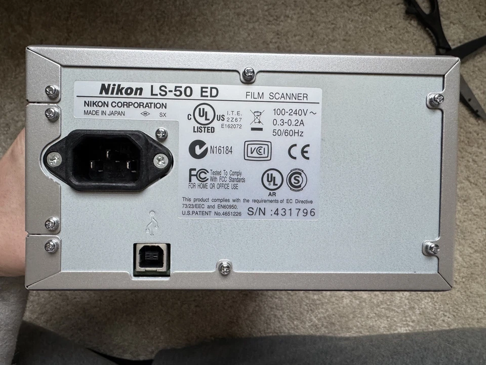 Nikon CoolScan V ED LS-50 Film Scanner w/ MA-21 Slide Adapter, Tested Working - Image 3 of 4