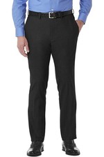 Kenneth Cole Reaction Mens Slim-Fit Gabardine Dress Pants 32 x 32 Black