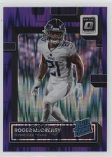 2022 Panini Donruss Optic Rated Rookie Purple Shock Prizm Roger McCreary 6o3