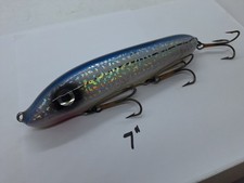 7" Smuttly Dog CD Prizm Flake Shiner Glidebait Jerkbait Musky Lure