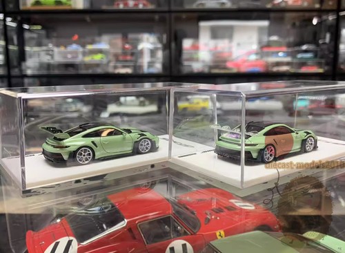 SUHE 1:64 FUELME Porsche 911 992 GT3 RS Resina Metal Diecast Coche Modelo Adulto Regalo - Imagen 11 de 22