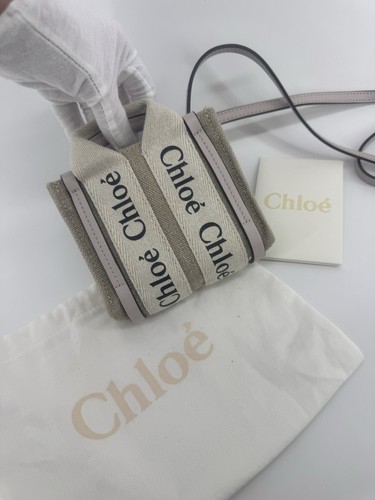 Chloe Mini Woody Canvas Tote Bag - Ships Free w/in US (37760)