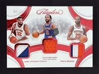 2024-25 Flawless Karl-Anthony Towns/Jalen Brunson/Bridges Ruby Triple Patch /15