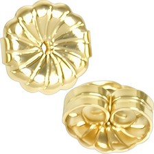 2 14K Gold Heavy Duty Friction Earring Backs