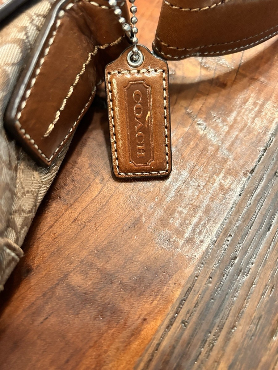 coach レザーバッグ Coach F12309 Beige Signature C Soho Shoulder Bag – Rediscover Vintage