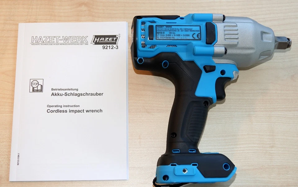 HAZET 9212-010-3 cordless impact wrench max. loose torque 700Nm 1/2 inch type 9212 -3 - Image 3 of 4