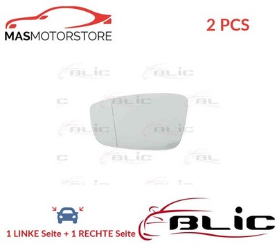 AUßENSPIEGEL SPIEGELGLAS PAAR BLIC 6102-02-1271123P 2PCS I FÜR VW POLO