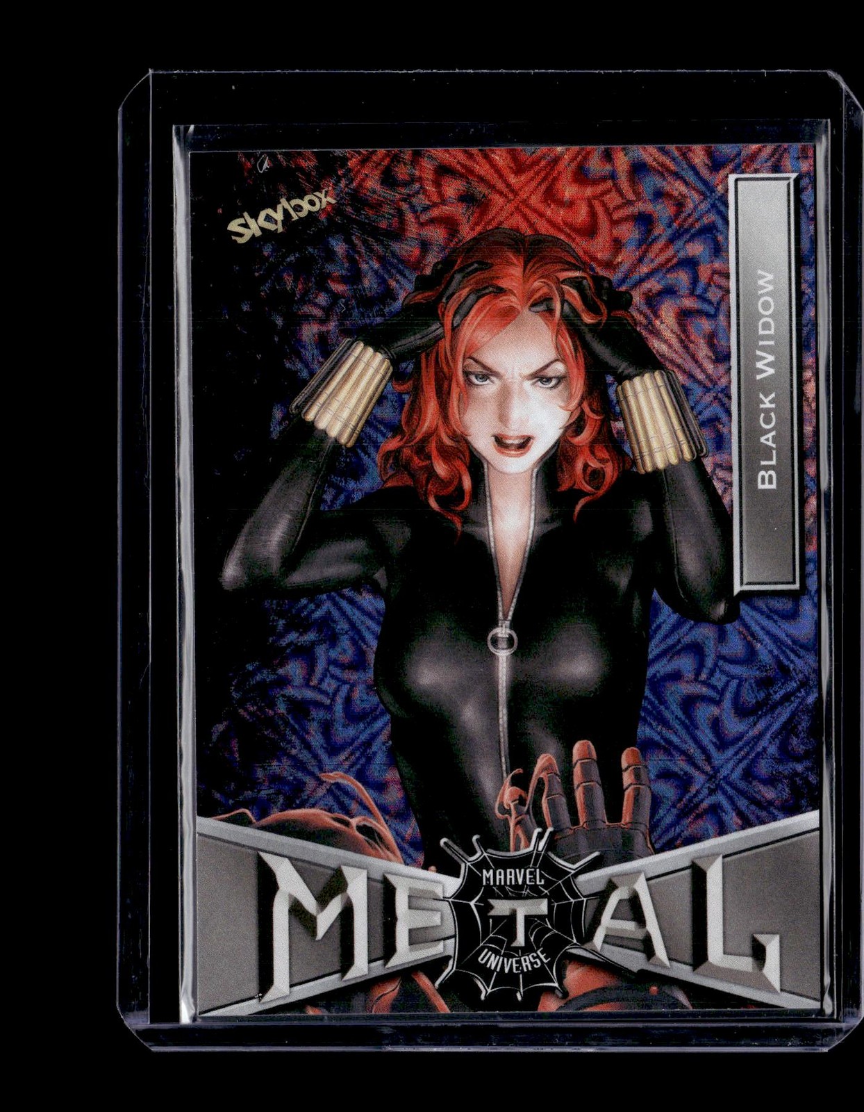 2021 SkyBox Metal Universe Marvel Spider-Man Grandiose #13 Black Widow
