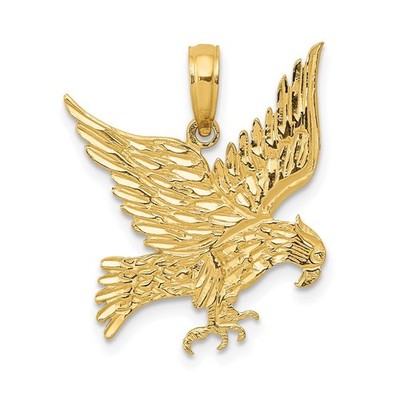 10K Yellow Gold Eagle Pendant 10C3491