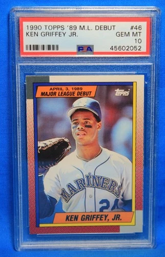 1990 TOPPS # 46 Ken Griffey Jr PSA 10 GEM MT # 45602052  '89 M.L. DEBUT !!!!