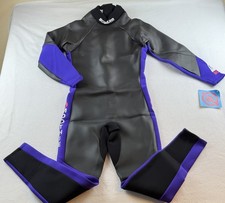 Ski Warm Women s Full Wetsuit Size L Smoothie 2.5/2MM Black Purple USA NWT