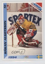 1994 Semic Jaakiekko Finnish Hakan Algotsson #51 0q3