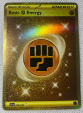 Pokemon Basic Fighting Energy 258/198 Scarlet & Violet Hyper Rare Holo NM on eBay