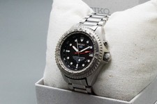 BATTERIA NUOVA *quasi come nuova/scatola* orologio seiko Landmaster 5M45-6A00 Kinetic Titanium