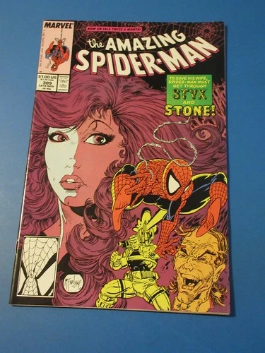 Amazing Spider-man #309 McFarlane Styx and Stone VF+ Beauty Wow